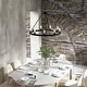 preview thumbnail 4 of 9, Hunter 30" Saddlewood 9-Light Chandelier - Dining Room, Entry - Farmhouse, Industrial, Wagon Wheel