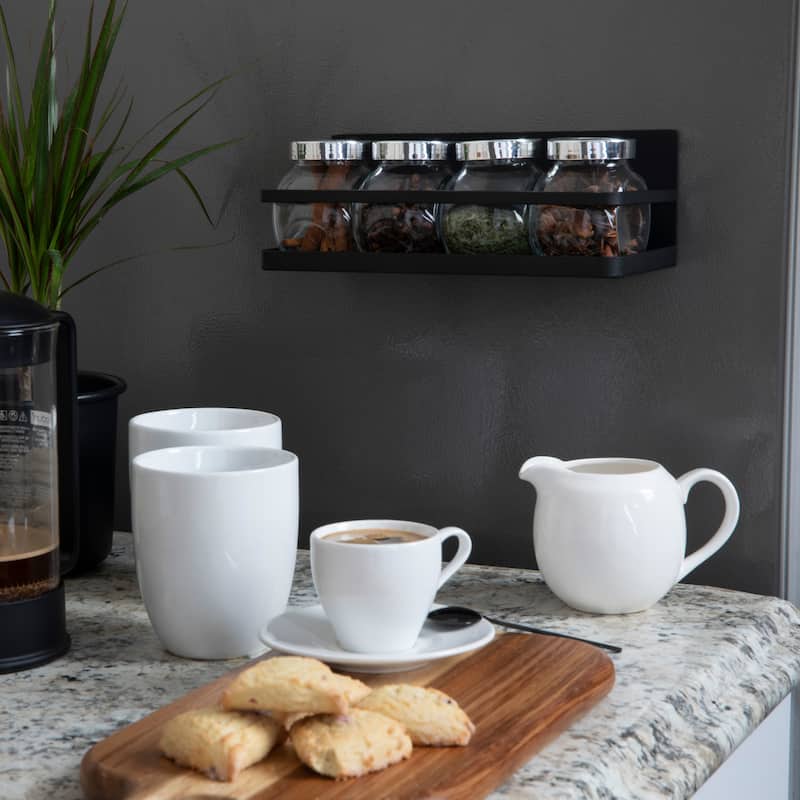Household Essentials Metal Magnetic Spice Organizer - 9.6"L x 4.5"W x 3.4"H