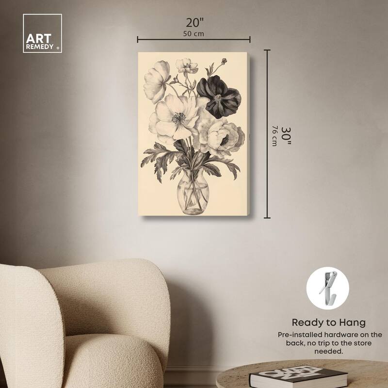 Herbarium's Hush II Canvas by Art Remedy, Gallery Wrapped