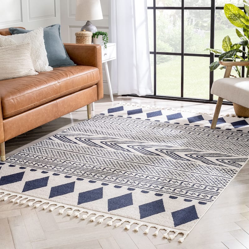 Well Woven Loop De Loop Cruce Geometric Tribal Area Rug