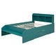 preview thumbnail 56 of 55, Solid Wood Platform Bed Frame Imitate Bridge Design Drawers