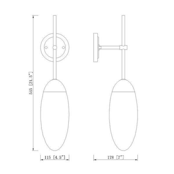 Arden 1 Light Wall Sconce - Rubbed Brass
