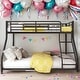 preview thumbnail 2 of 7, Twin XL over Queen Metal Floor Bunk Bed,Sturdy Frame for Home