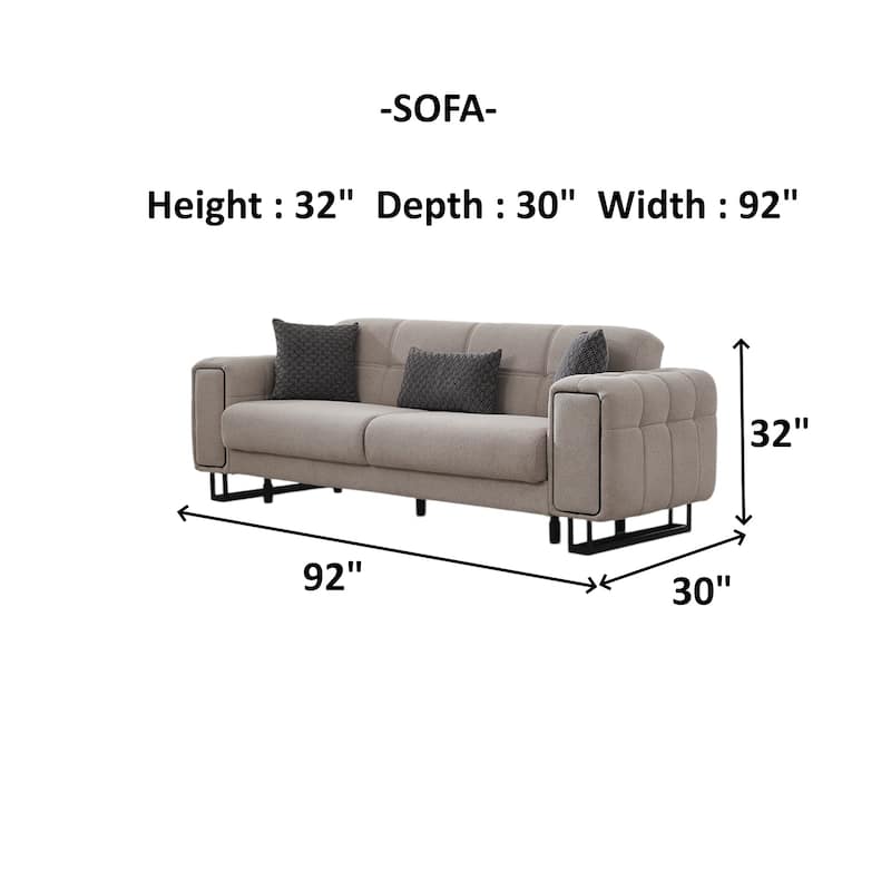 Futura 2 Pieces Living Room Sets 1 Sofa 1 Chair