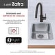 preview thumbnail 8 of 12, STYLISH 12 1/2'' Dual-Mount Stainless Steel Single Bowl Bar Sink - 12.5" x 18" x 7"
