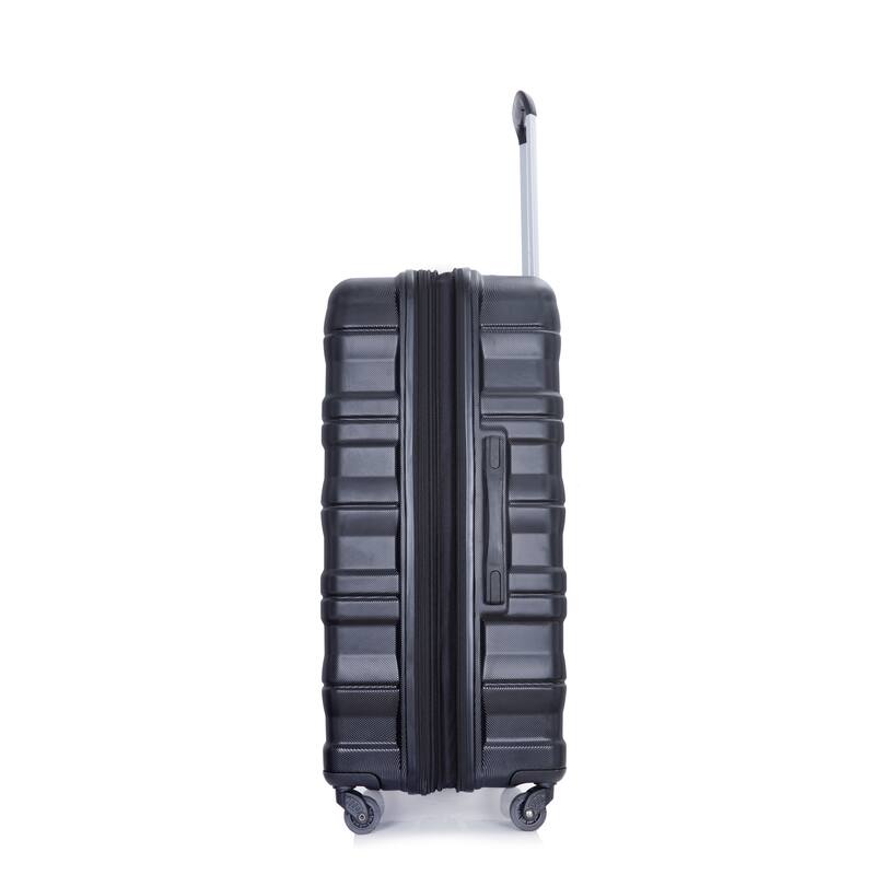 3 Piece PC Expandable Luggage Sets, Modern Lightweight Durable Suitcase with TSA Lock, Two Hooks and Spinner Wheels