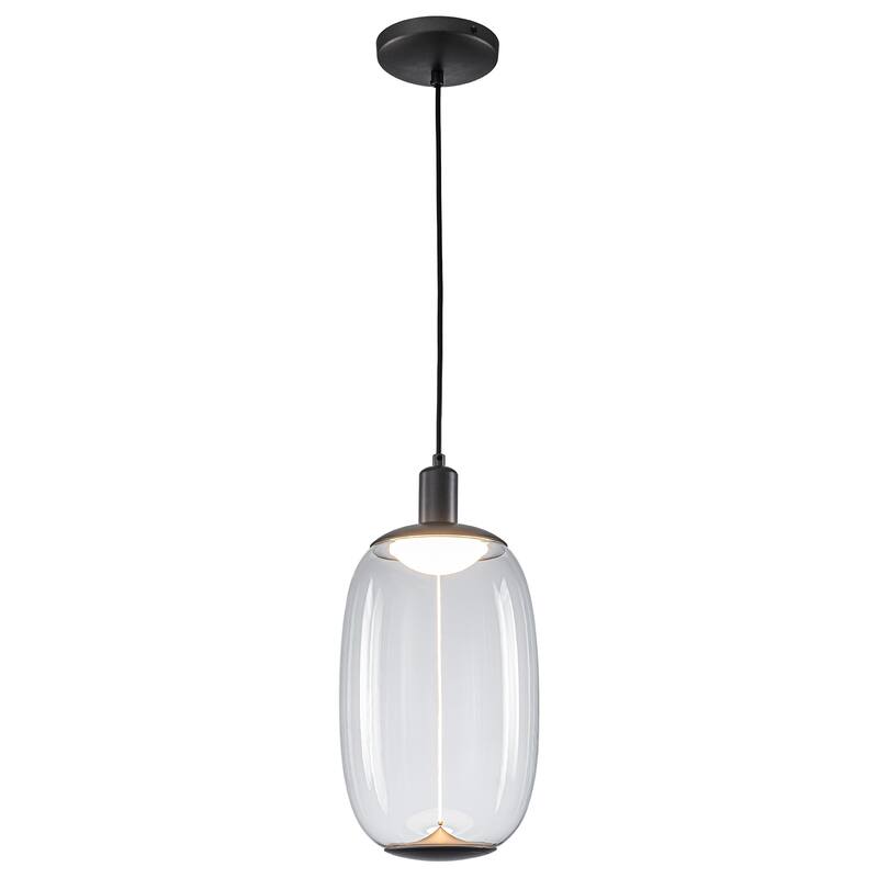 1 Light Clear Plastic Linear Magnetic LED Strip Pendant Lighting