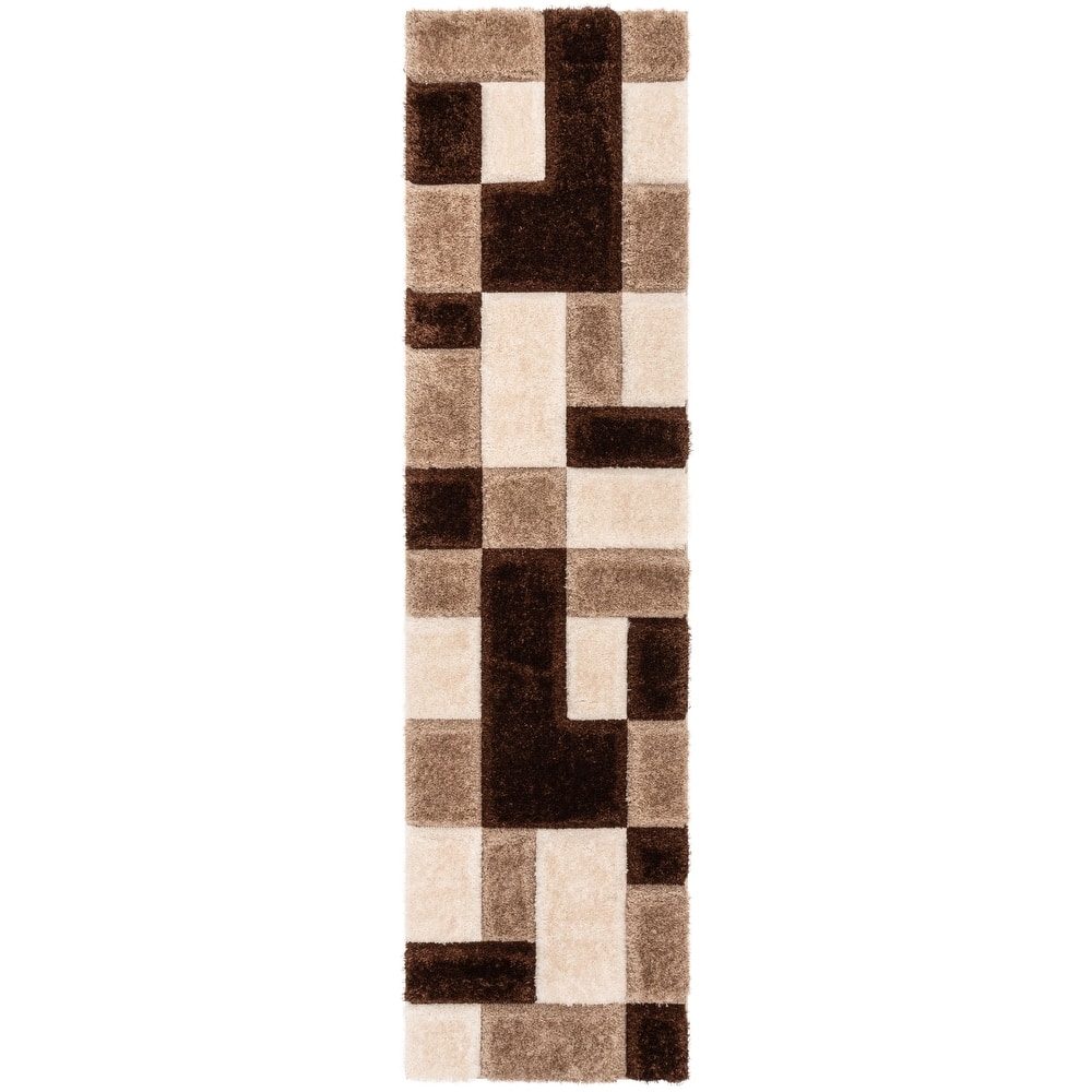 Well Woven San Francisco Escondido Geometric Shag Area Rug