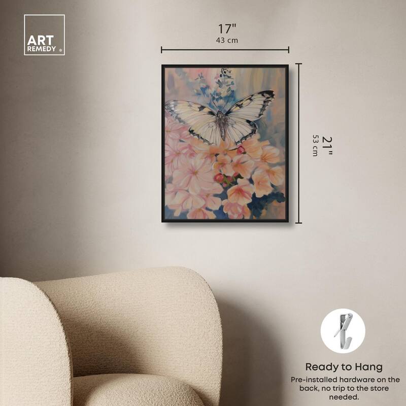 Moonstone Monarch Canvas by Art Remedy