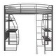 preview thumbnail 8 of 15, Avenue Greene Sansa Twin Loft Bed with Integrated Desk and Shelves