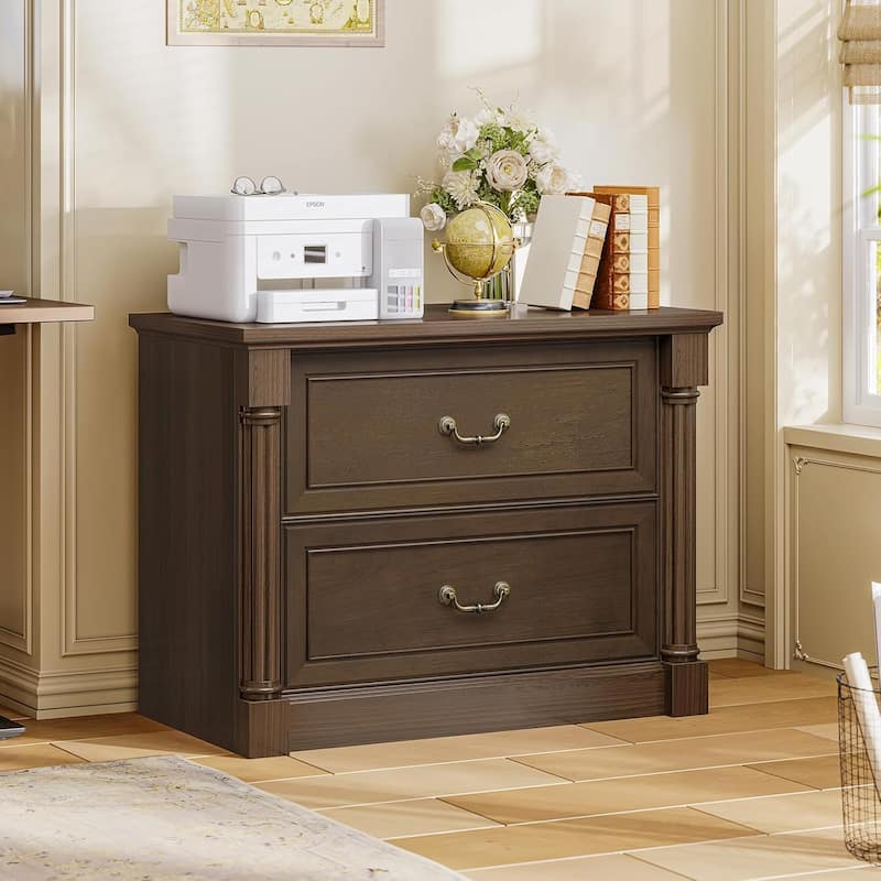 Nightstand File Cabinet Drawers Farmhouse Filing Cabinet for Letter/Legal Size