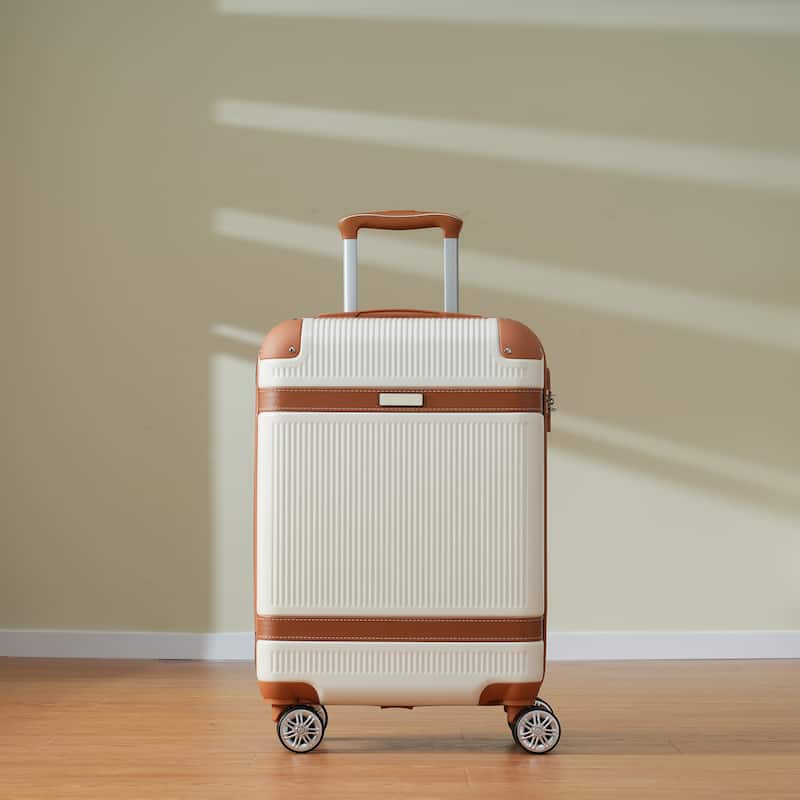 Hardshell Luggage Sets 3 Piece Carry-on Suitcase Double Spinner Wheels with TSA Lock for Men Women