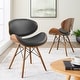 preview thumbnail 60 of 62, Corvus Madonna Mid-century Walnut and Black Finish Accent Side Chair