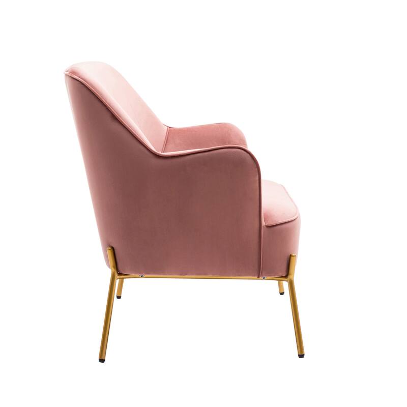 Porthos Home Kyler Loveseat Couch Sofa, Velvet Upholstery, Gold Chrome Legs