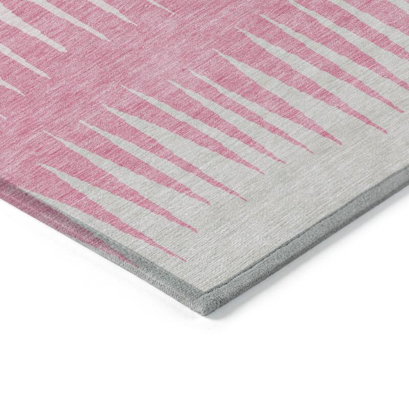 HomeRoots Striped Transitional Rectangle Outdoor Rug