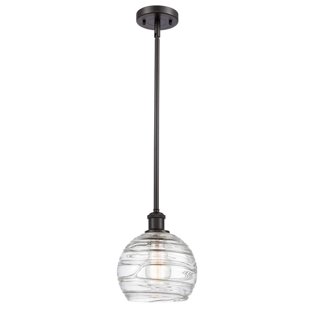 Innovations Lighting Athens Deco Swirl - 1 Light 8" Stem Hung Mini Pendant