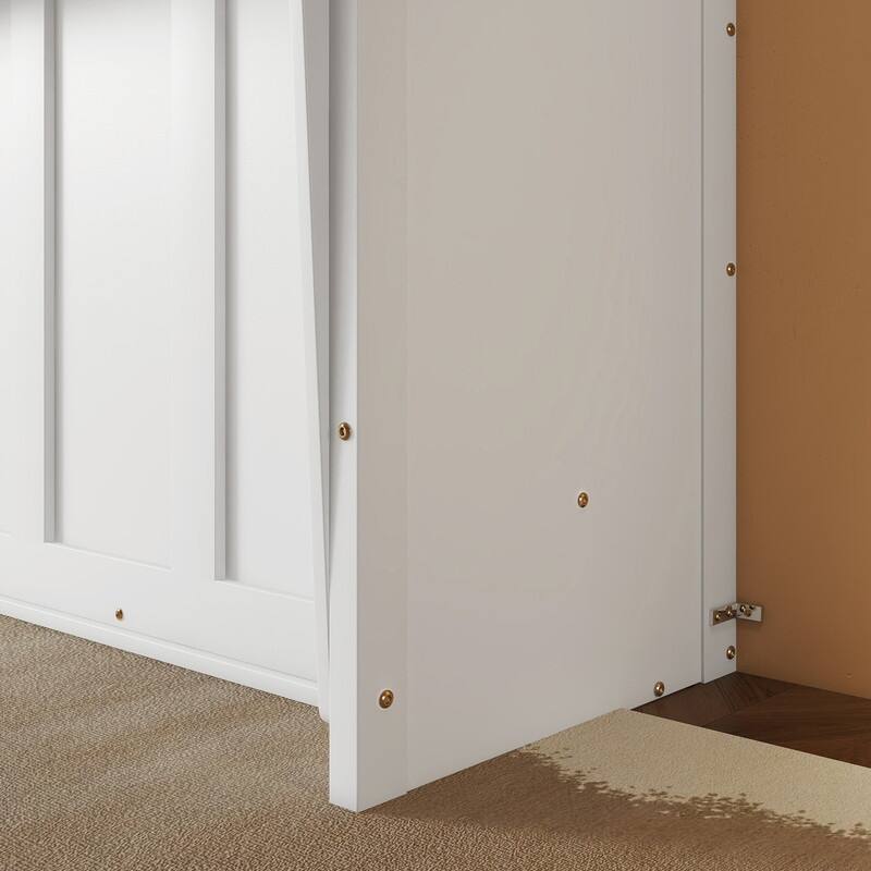 Queen Size Murphy Bed Space-Saving Hidden Wall Bed Cabinet with Gas Struts