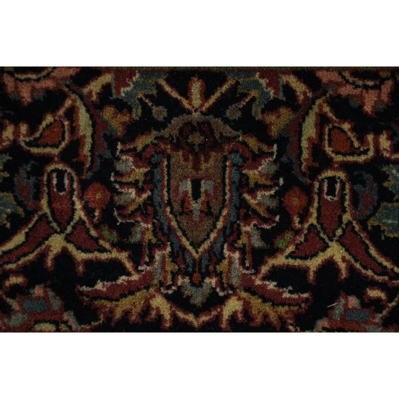 Hand Knotted Oriental 100% Wool Carpet Traditional Floral Red Kashan Area Rug - 9' 0'' X 6' 0''
