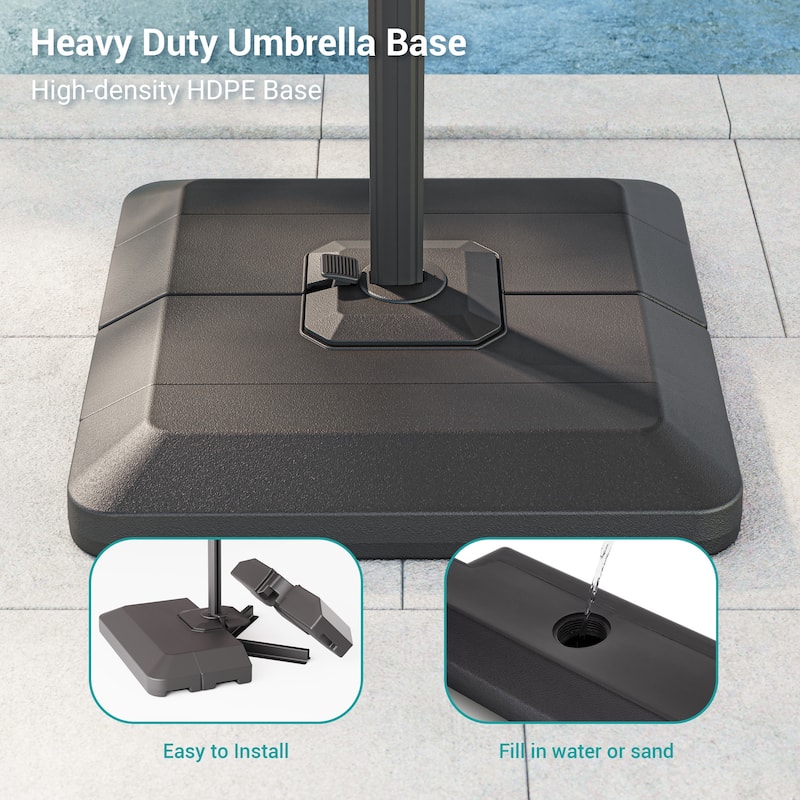 Sonkuki Outdoor 10FT LED Patio umbrella for Garden