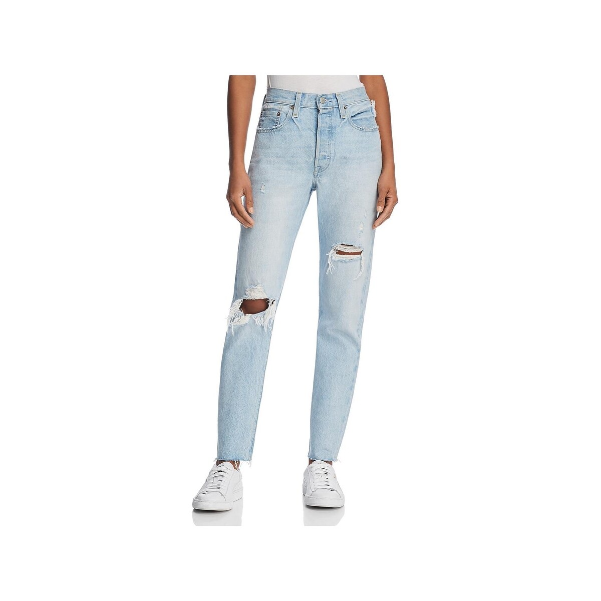 levi's raw hem