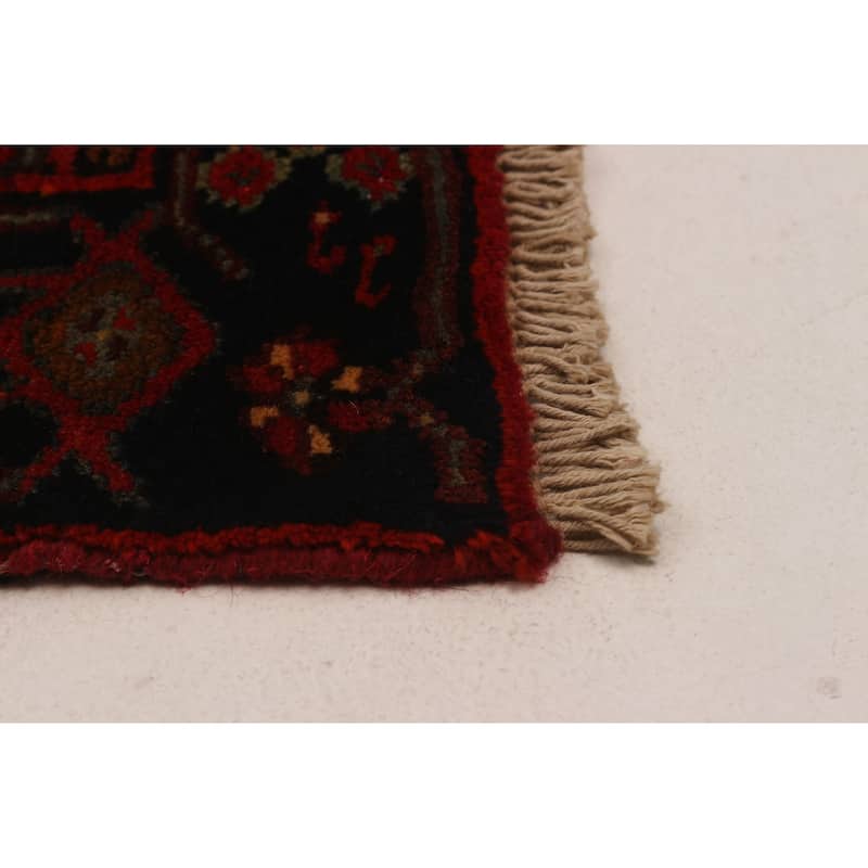 ECARPETGALLERY Hand-knotted Andelz Red Wool Rug - 4'11 x 9'1