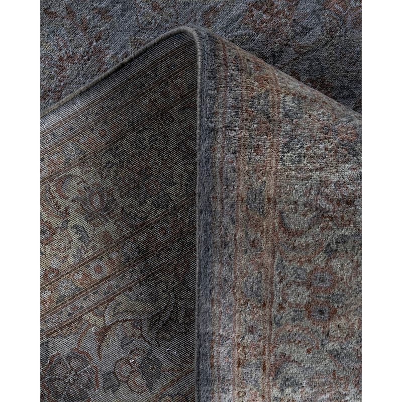 Contemporary Overdyed Wool Hand Knotted Area Rug - 4' 3" x 6' 4"