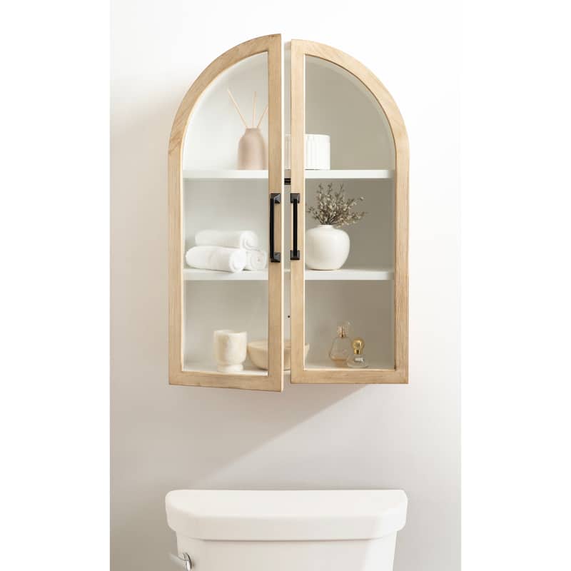 Kate and Laurel Arcott Arch Wall Cabinet