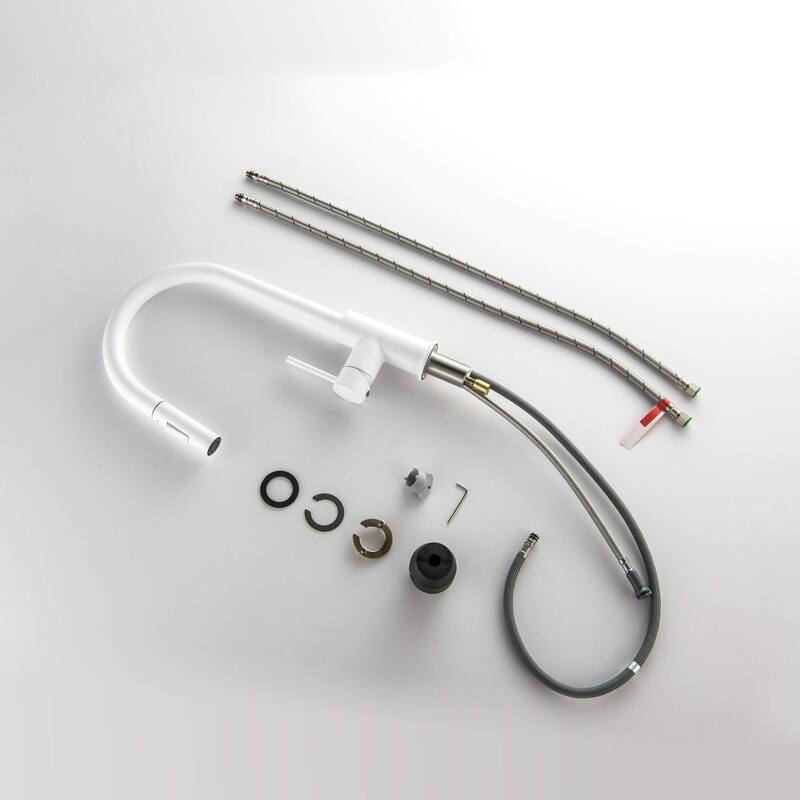 Circular Single Handle Pull Down Kitchen Faucet