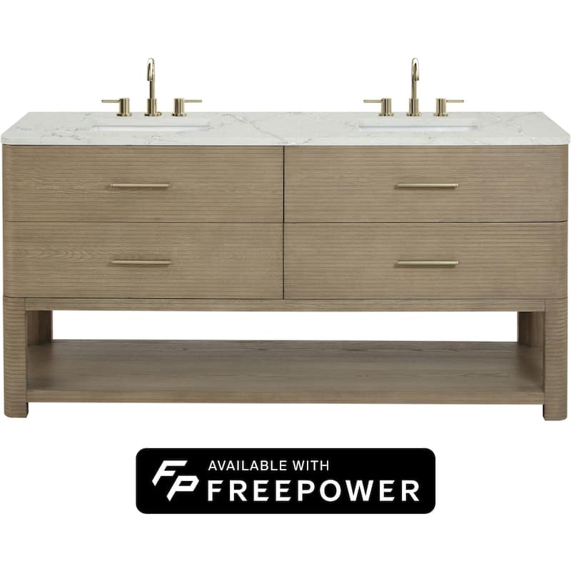 James Martin Vanities D704-V72-FVSL Lucian 72" Free Standing Double
