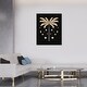 preview thumbnail 7 of 5, Wynwood Studio Canvas Holiday and Seasonal Golden Palm Tree for the Season Black Glam Wall Art Canvas Print 30 x 36