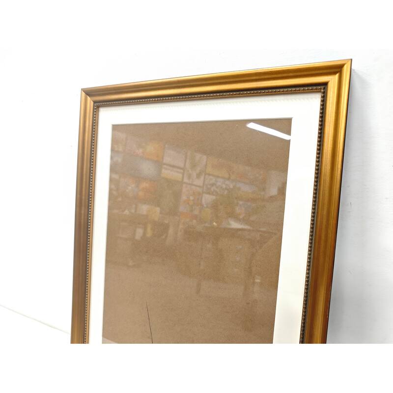 Solid Wood Picture Frame - Replaceable Canvas Art Frame with Organic Glass, Elegant Framed Wall Decor for Living Room