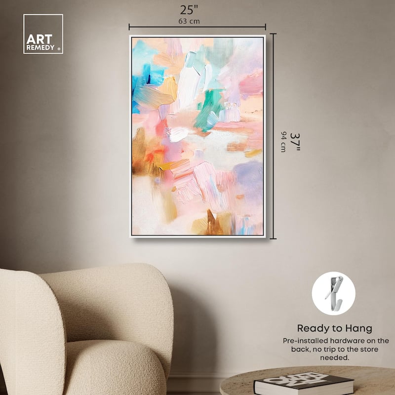 Rose Quartz II Canvas by Art Remedy