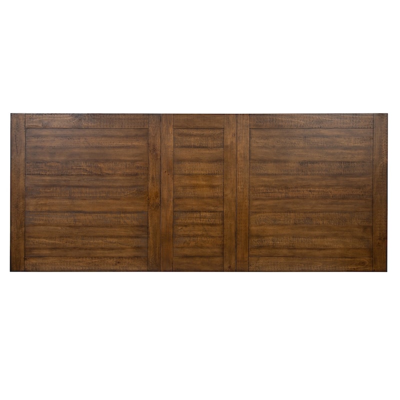 Magnussen Home Bay Creek Toasted Nutmeg Extendable Trestle Dining Table - 38''W x 72''D x 30''H