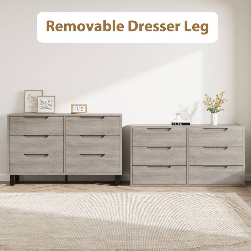 4/6 Drawer Dresser, Freestanding Storage Cabinet for Bedroom, Closet
