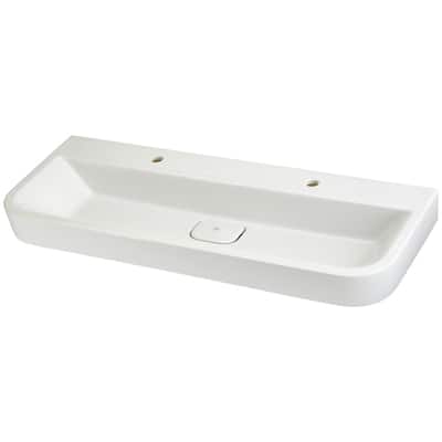 DXV Equility 46-3/4" Rectangular Fireclay Wall Mounted Bathroom Sink