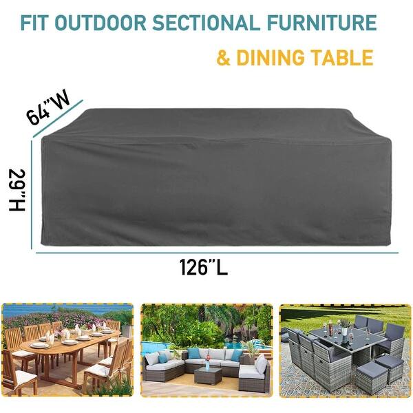 Patio Furniture Set Covers Waterproof Dust Proof Protective Covers