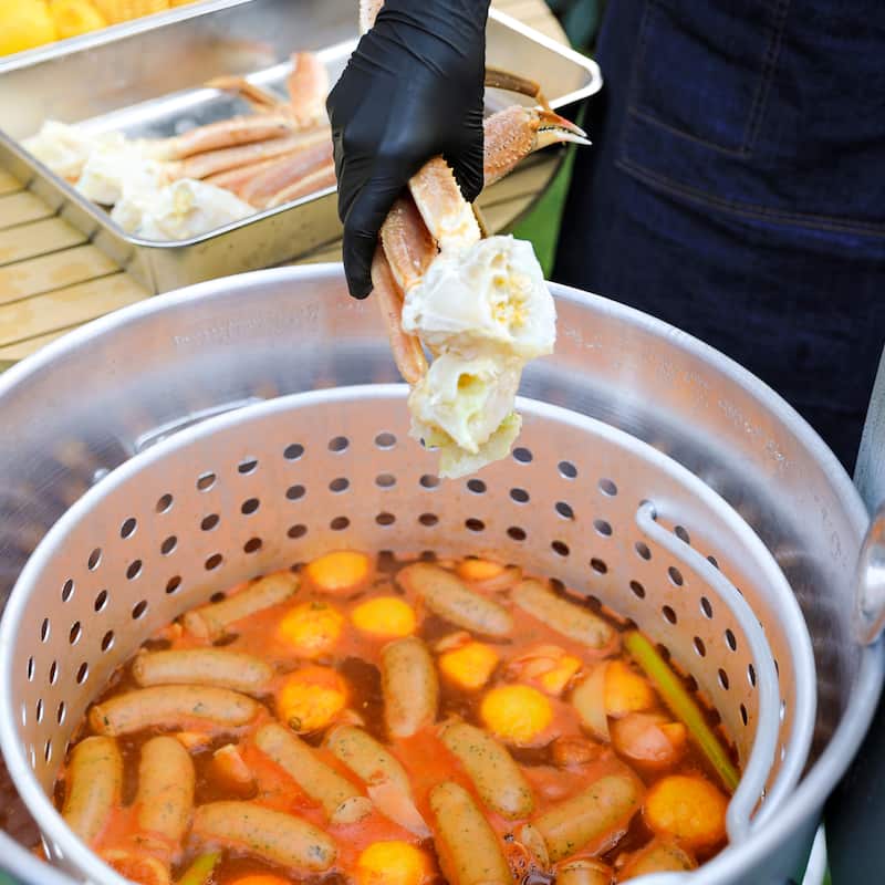 Creole Feast SBK0601,60 QT Seafood Boiling Kit with Strainer