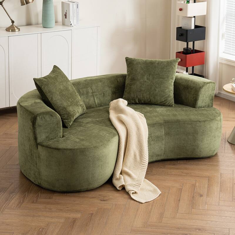 Modern Moon-Shaped Sofa with Advanced Features for Ultimate Comfort