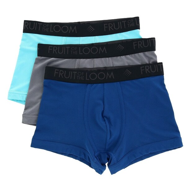 fruit of the loom men's breathable long leg boxer briefs