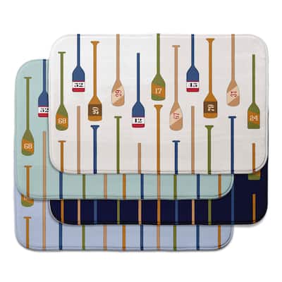 Oar Numbers Bath Mat