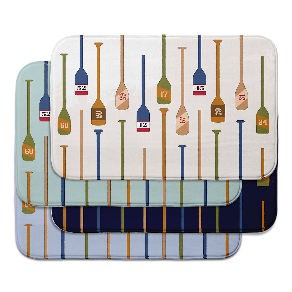 Oar Numbers Bath Mat