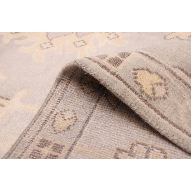 ECARPETGALLERY Hand-knotted Royal Oushak Light Grey Wool Rug - 10'0 x 13'8