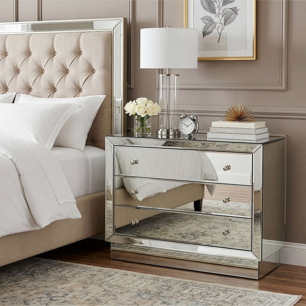 Handmade Butler Emma Mirrored Chest (India)