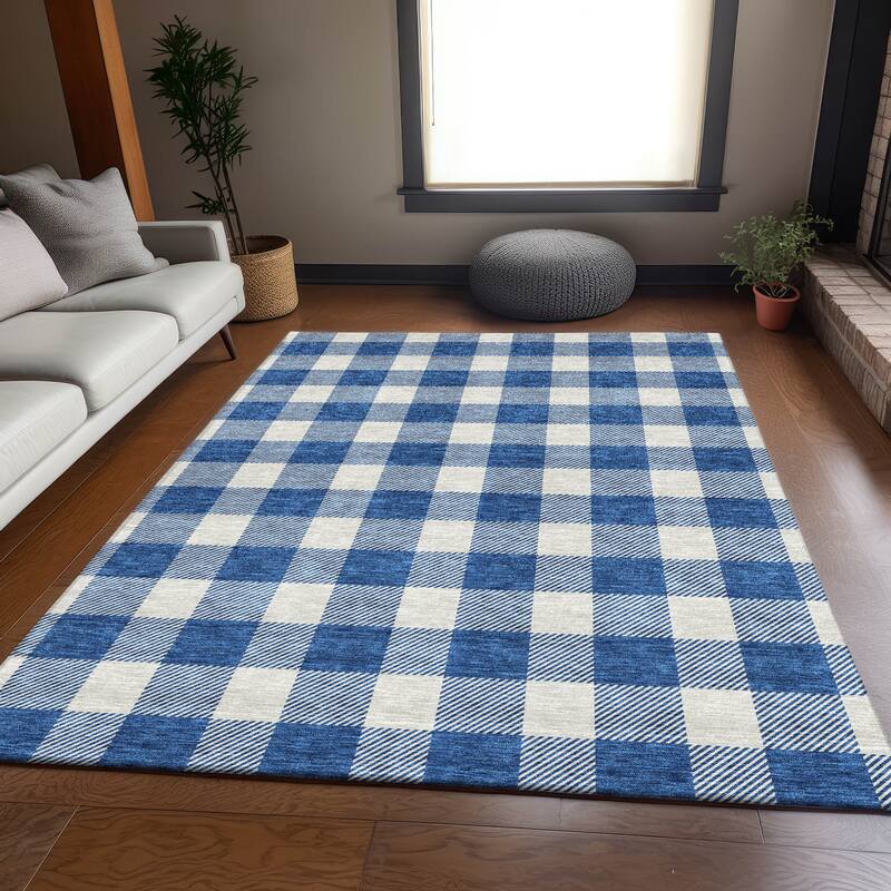 Premium Washable Super Soft Plaid Mayfield Rug