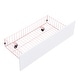 preview thumbnail 8 of 30, Twin XL to King Metal Platform Bed with House Design and 2 Storage Drawers , Expandable from Twin to King Size