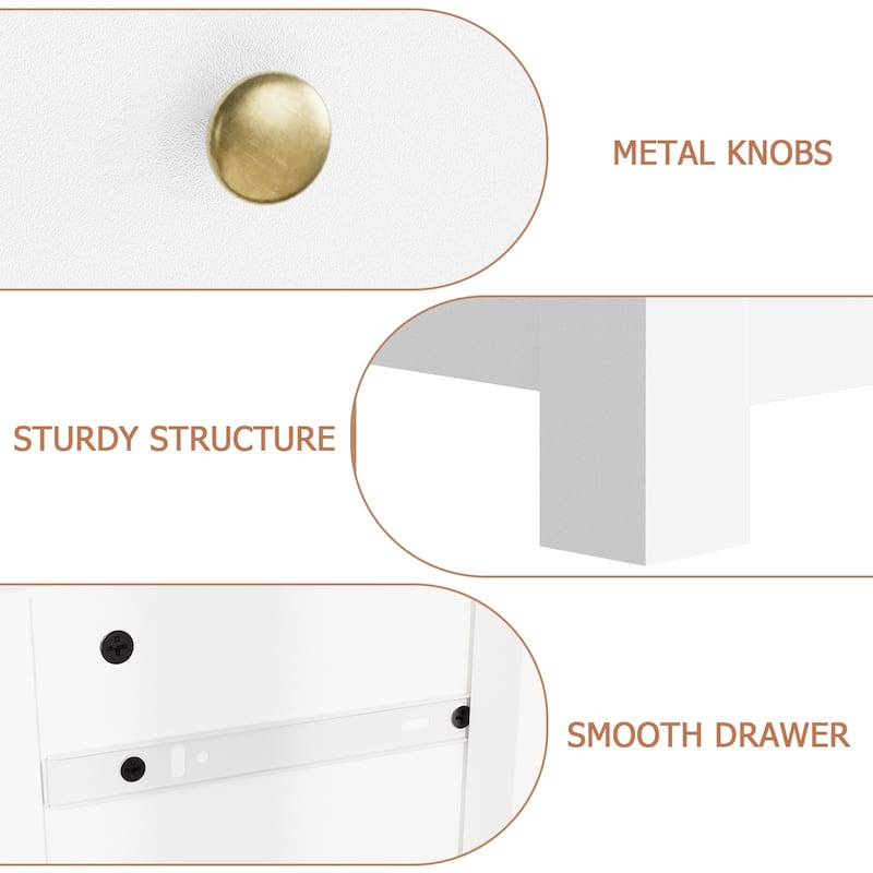 5 Drawer Dresser For Bedroom With Modern Style