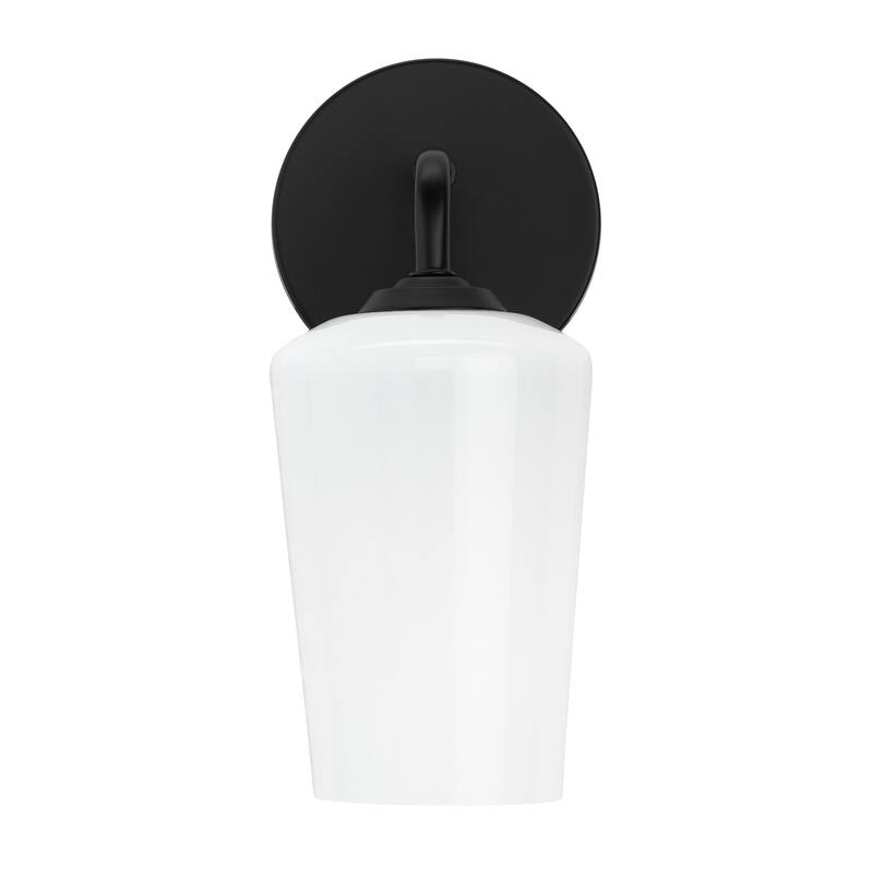 Progress Lighting P710149 Celino 11" Tall Wall Sconce with White Glass
