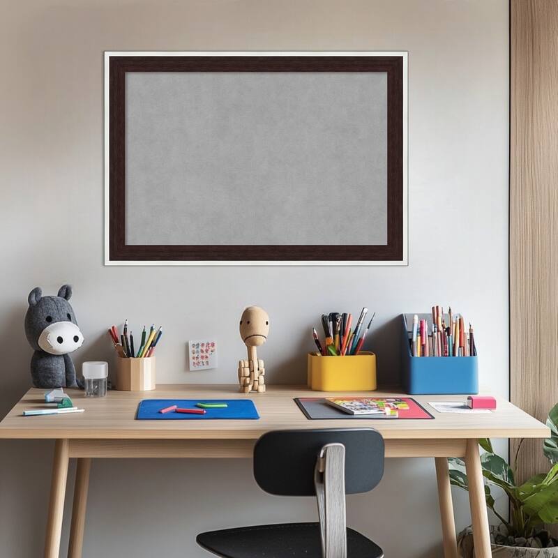 Amanti Art Maya Espresso Silver Framed