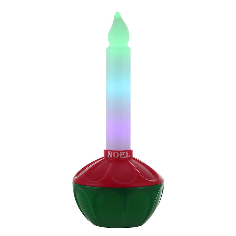 24 in. Vintage Blow Mold Bubble Light with Noel Decal
