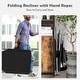 preview thumbnail 8 of 9, Gymax Portable Beach Chaise Lounge Chair Folding Reclining Chair w/